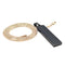 Stainless Steel Rose Gold Snake Chain with Black Pendant