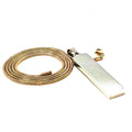 Stainless Steel Rose Gold Snake Chain with Silver Pendant