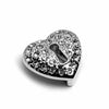 Crystal Heart Under Lock Charm