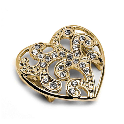 Rosebush Heart Charm