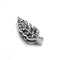 Crystal Rowan Leaf Charm